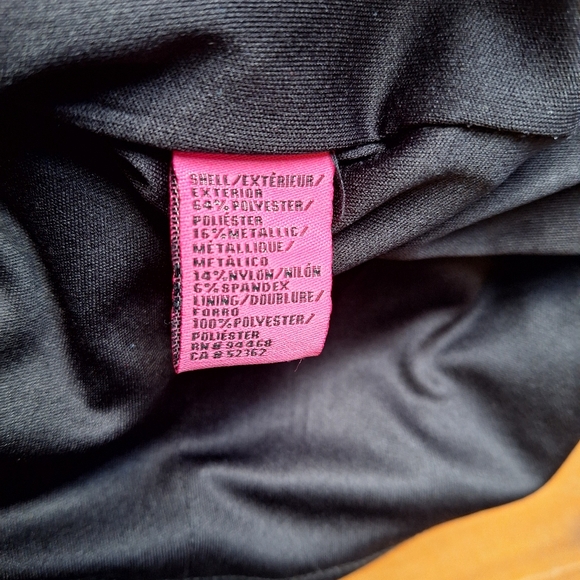 Betsey Johnson Black & Silver Shimmer Dress Sz 10 - Picture 10 of 14